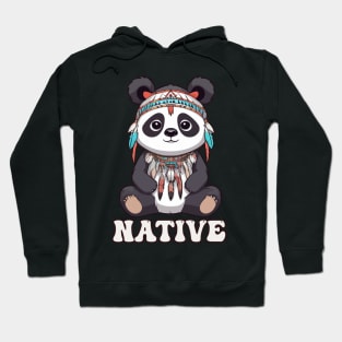 Native American Indigenous Panda Hoodie